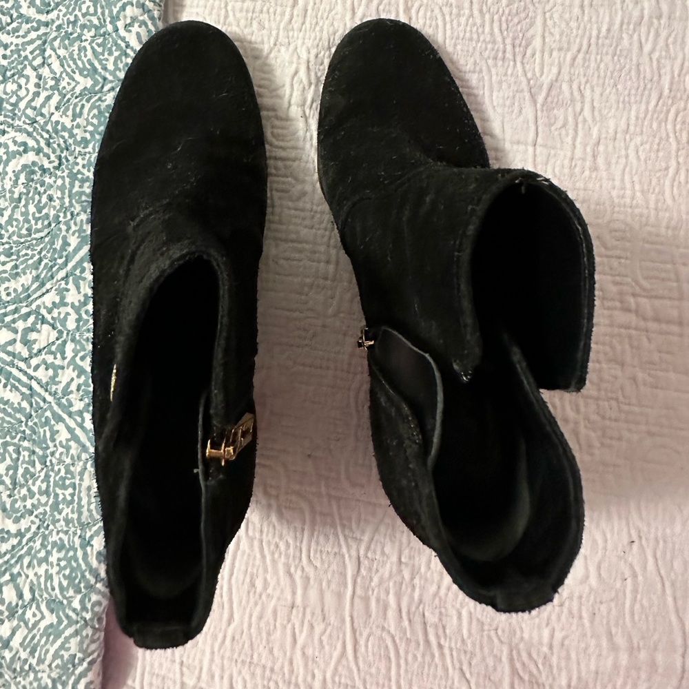 Tory Burch Black Suede Booties